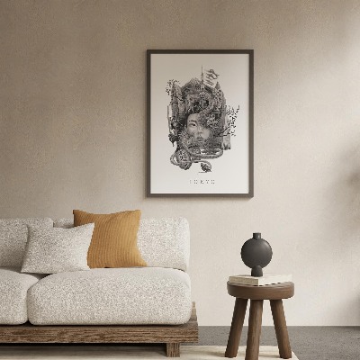 Tableau Tokyo noir et blanc