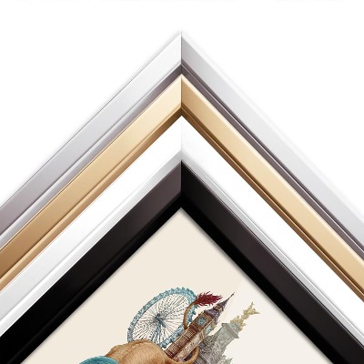 Tableau dans un cadre blanc Londres Vintage