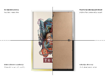 Tableau dans un cadre blanc Tokyo Vintage