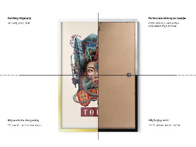 Tableau dans un cadre blanc Tokyo Vintage