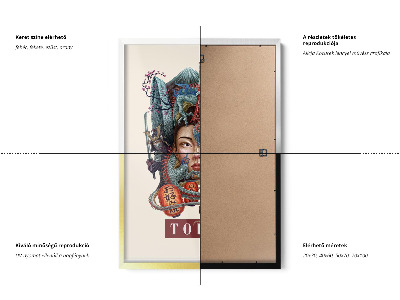 Tableau dans un cadre blanc Tokyo Vintage