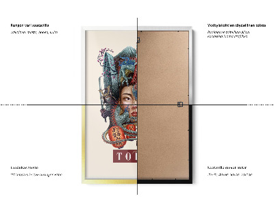 Tableau dans un cadre blanc Tokyo Vintage