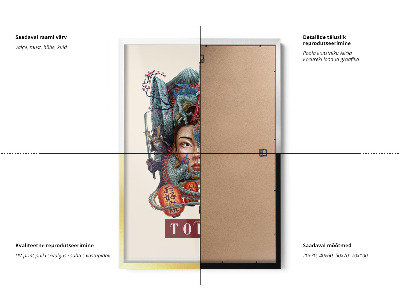 Tableau dans un cadre blanc Tokyo Vintage