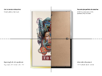 Tableau dans un cadre blanc Tokyo Vintage