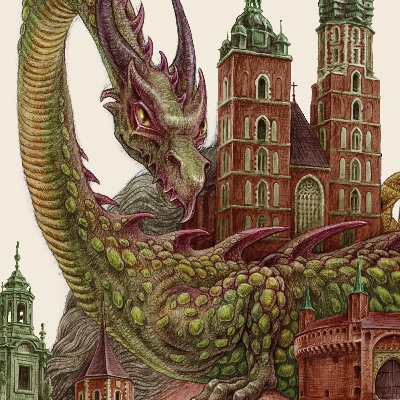Tableau Cracovie Vintage