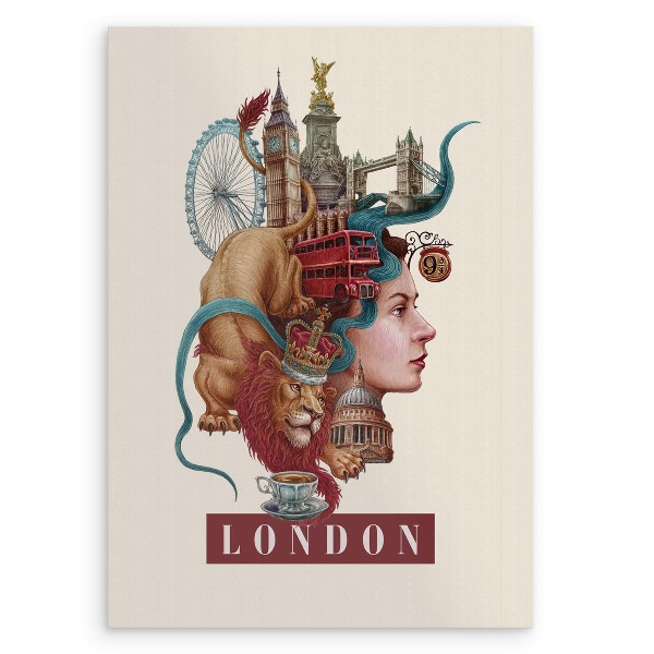 Tableau Londres Vintage