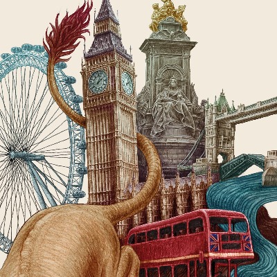 Tableau Londres Vintage