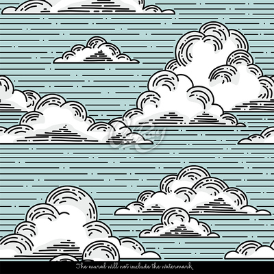 Papier peint Nuages de conte de fées