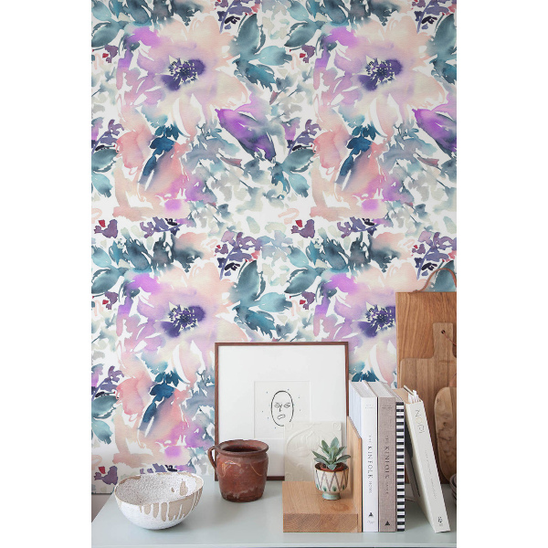 Papier peint Jardin d'aquarelle