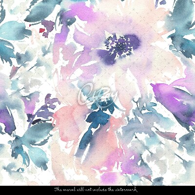 Papier peint Jardin d'aquarelle