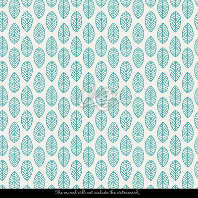 Tapisserie murale Feuilles Boho subtiles