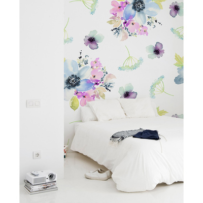 Tapisserie murale Matin parmi les fleurs