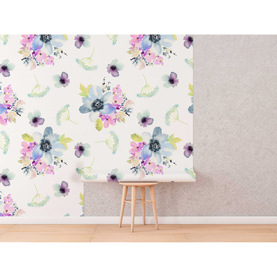 Tapisserie murale Matin parmi les fleurs