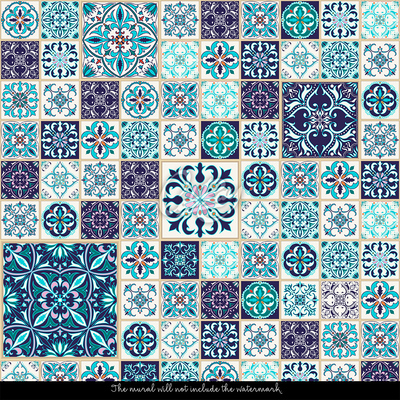 Tapisserie panoramique La beauté du patchwork oriental