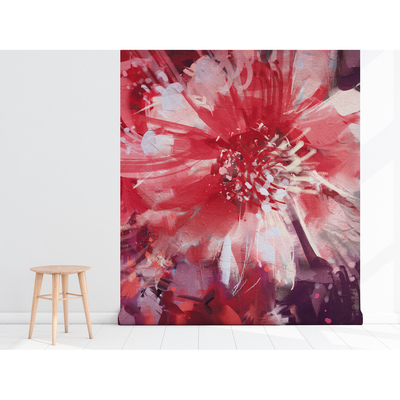 Papier peint adhésif Jardin en rouge