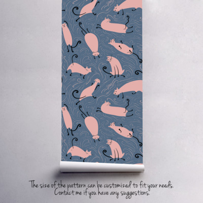 Papier peint Farces de chat