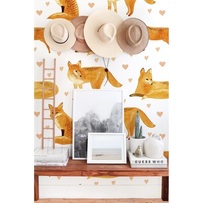 Papier peint adhésif Renards roux sages
