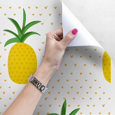 Papier peint panoramique Ananas heureux