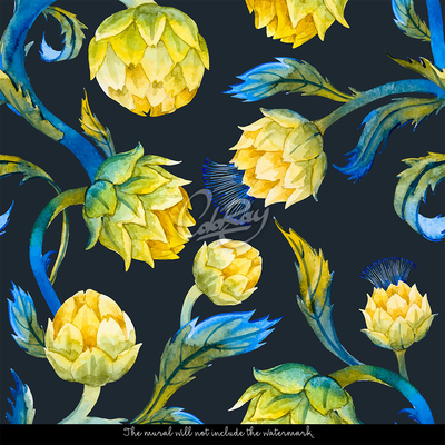 Papier peint adhésif Le charme des artichauts