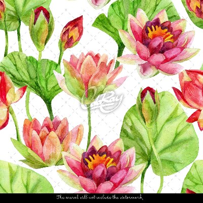 Tapisserie murale Douces fleurs de lotus