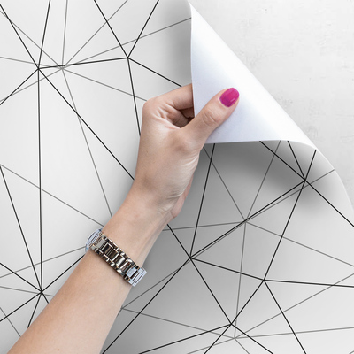 Tapisserie murale Enchevêtrement géométrique