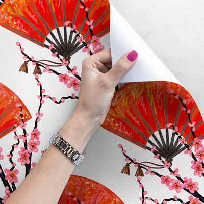 Papier peint adhésif Les fans japonais
