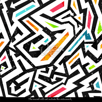 Papier peint adhésif Graffiti arc-en-ciel