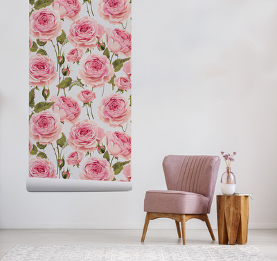 Papier peint Détendez-vous parmi les roses