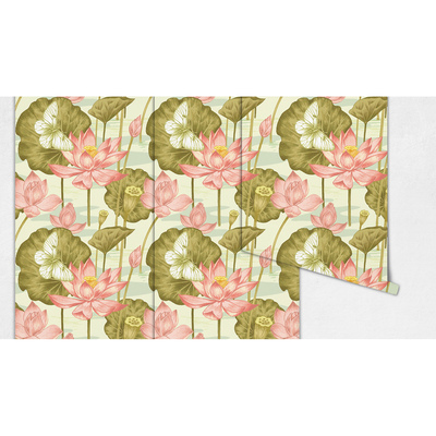 Papier peint Surplombant les nénuphars