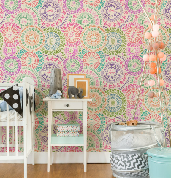 Tapisserie murale Dans le Kaléidoscope