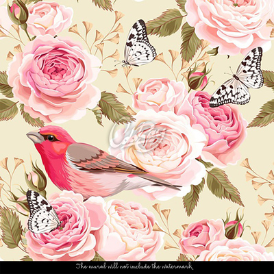 Papier peint adhésif Jardin de charme