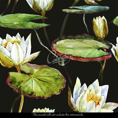 Tapisserie murale Fabuleuses fleurs de lotus