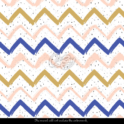 Tapisserie murale Doux zigzags pastel