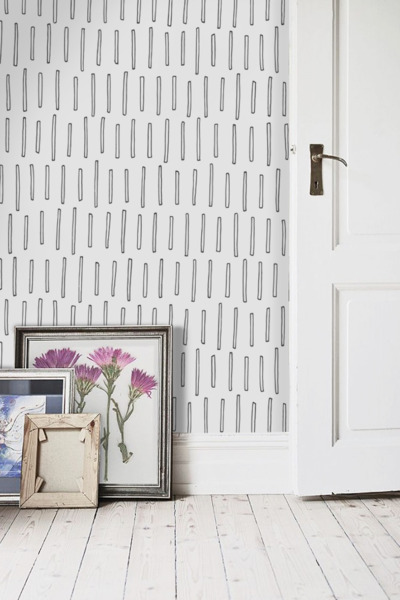 Tapisserie panoramique bâtons