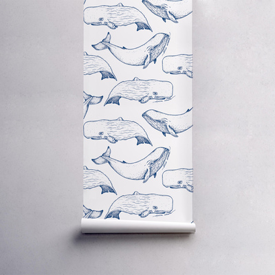 Tapisserie murale Baleines géantes