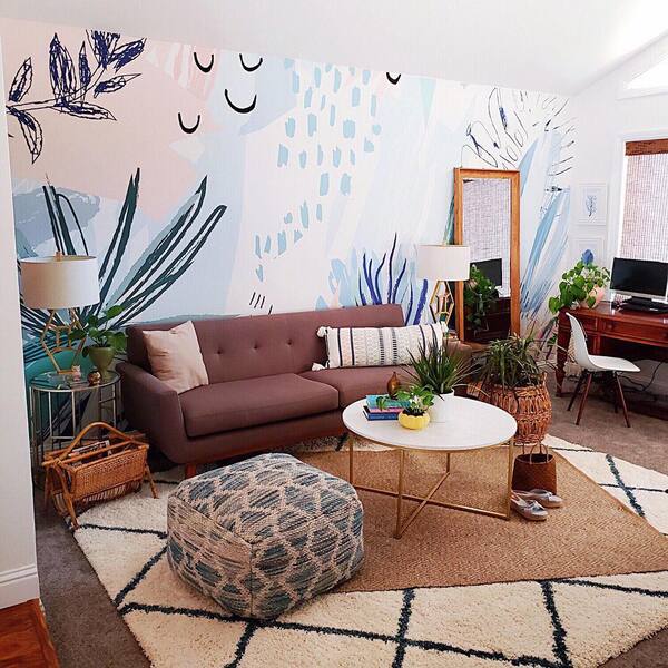 Tapisserie murale Abstraction tropicale