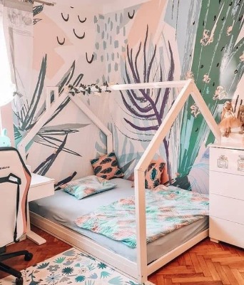 Tapisserie murale Abstraction tropicale