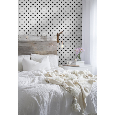 Papier peint Petites croix noires