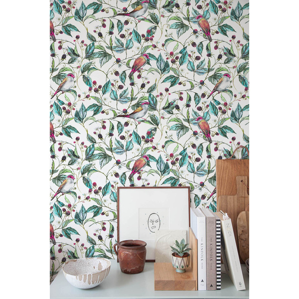 Papier peint Chants d'oiseaux dans les mûres