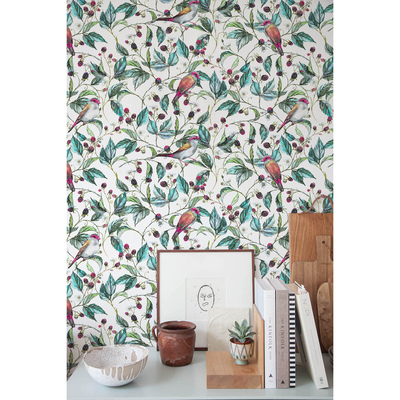 Papier peint Chants d'oiseaux dans les mûres