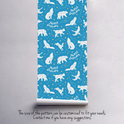 Papier peint Zoo spatial