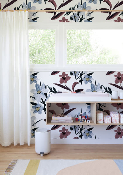 Papier peint Fleurs polonaises