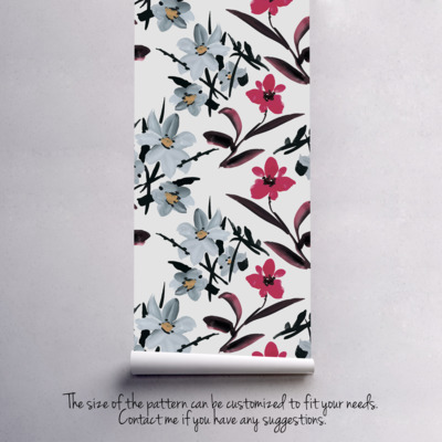 Papier peint Fleurs polonaises