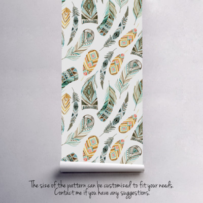 Papier peint Plume dans le vent