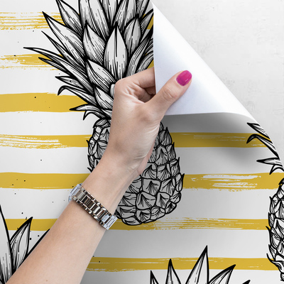 Papier peint adhésif Ananas de créateurs