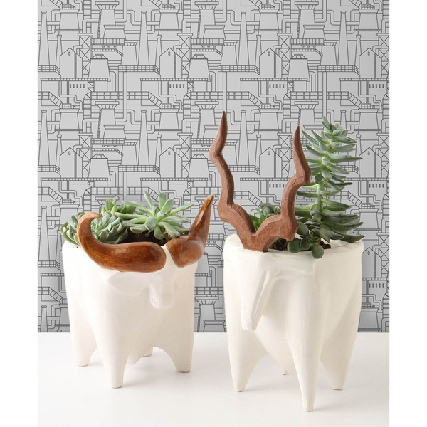 Papier peint Croquis de la ville industrielle