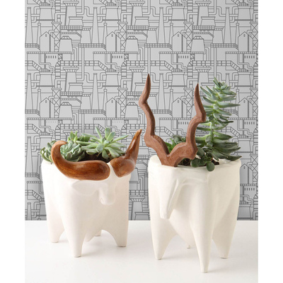 Papier peint Croquis de la ville industrielle