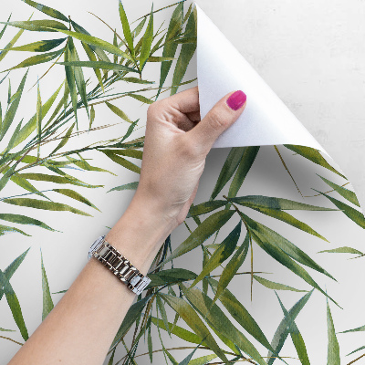 Papier peint adhésif Feuilles exotiques délicates