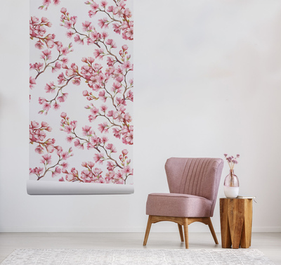 Papier peint adhésif Fleurs de cerisier aériennes