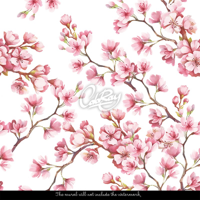 Papier peint adhésif Fleurs de cerisier aériennes